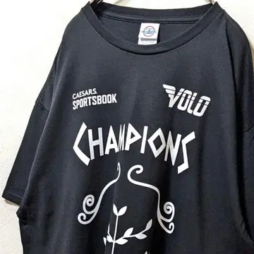 시저 스포츠북 챔피온 T셔츠 블랙 XL 구제 의류