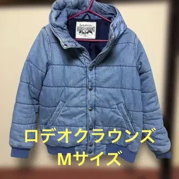 RODEO CROWNS 데님 블루 다운 자켓