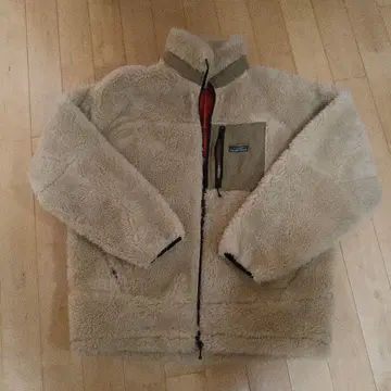 FREAK'S STORE 빅 실루엣 본딩 보아 플리스 블루종 L