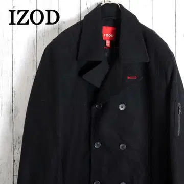 IZOD 아이조드 멜톤 울 피 코트 암 지퍼 포켓