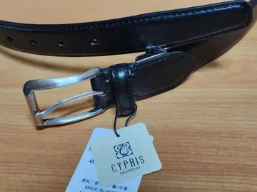 CYPRIS 키프리스 이탈리아 오일 가죽 벨트 블랙 프리 사이즈 미사용품