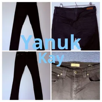 Yanuk 야누크 Kay 스트레치 블랙 데님 23인치