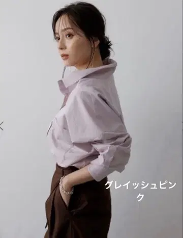 anuans 스탠다드 셔츠 그레이쉬 핑크