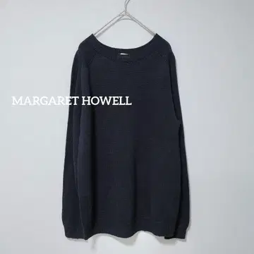 [ 가격 인하 협상 환영 ] 마가렛호웰 크루넥 니트 린넨 실크 M