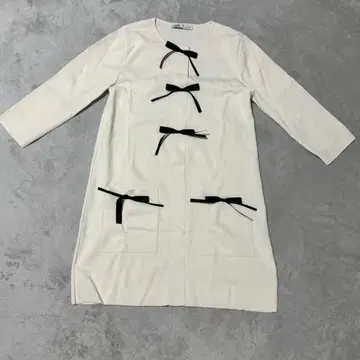 ZARA 리본 포함 원피스 아이보리 L