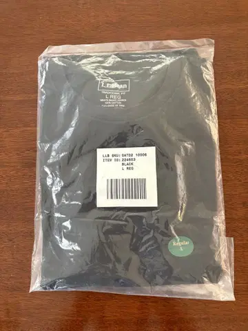 [ L.L.Bean ] 미개봉 새상품 긴팔 T셔츠 블랙 USA L REG