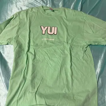 YUI 로고 T셔츠 민트 그린 사쿠라이 유이