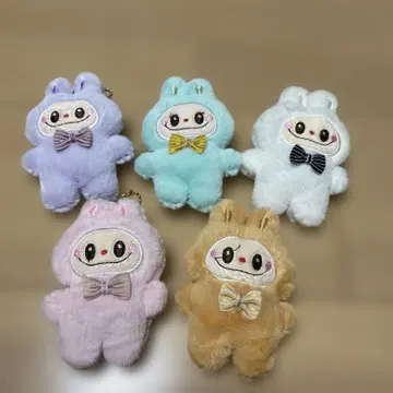 러브부 후와후와 키링 5개 세트 A