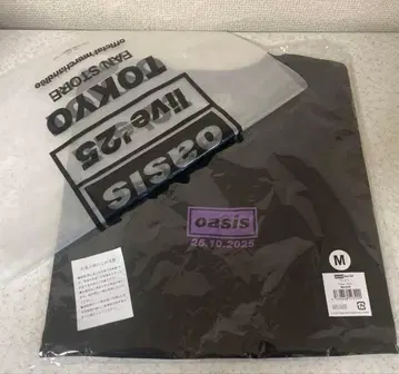 미사용 새상품 oasis 오아시스 T셔츠 사이즈 M 10/25 도쿄 공연