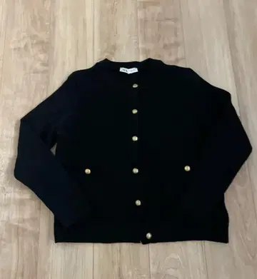 ZARA 니트 자켓 블랙 S