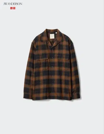 UNIQLO JW ANDERSON 브러쉬드 코튼 오버사이즈 셔츠