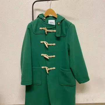 BEAMS BOY 그린 더플 코트