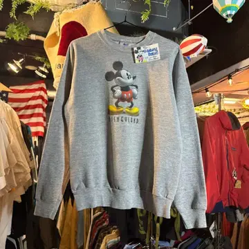 00s Disney land 공식 미키마우스 프린트 맨투맨