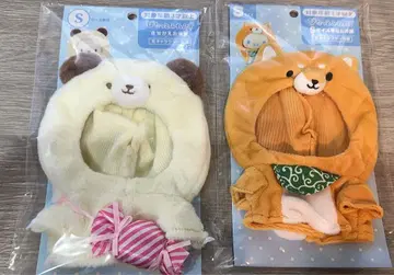 딱 붙는 친구 의류 옷 갈아입기 산리오 시바견 곰 S 사이즈