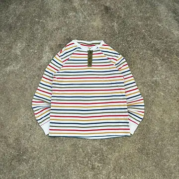 00s LANDS'END Border long Tee