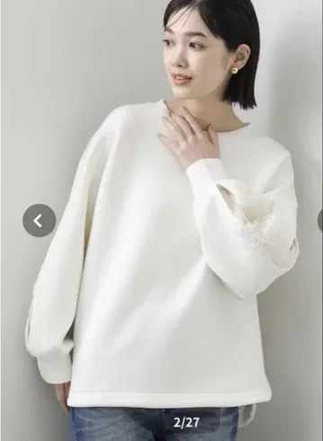 그레이디 브릴리언트 종이상자 컷 레이스 슬리브 풀오버