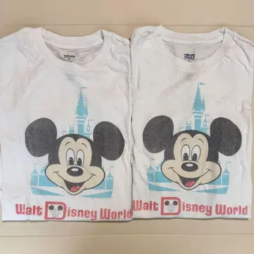 WDW 50주년 미키 레트로 신데렐라 성 T셔츠 반팔 M L