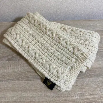 SHIPS 하이랜드 2000 울 케이블 짜임 니트 머플러