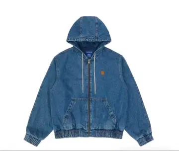 미사용 새상품 택 포함 한국 ADER 데님 블루 후드 부착 자켓