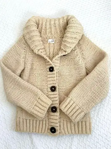 LUCA 베이지 니트 가디건 코위찬 니트