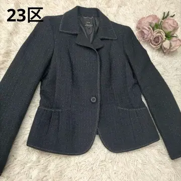 23구 수트 38 라메 트위드 자켓