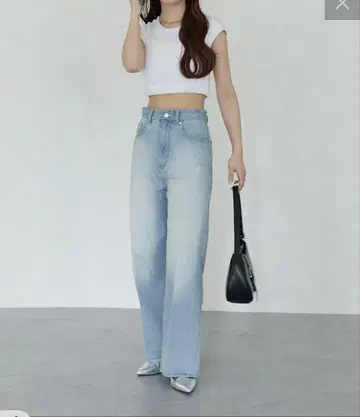 yuna 기획 오늘 한정 가격 하이웨스트 스트레이트 데님