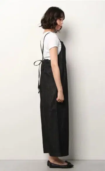 새상품 택 포함 Lee/리 데님 릴랙스 와이드 살로펫/블랙