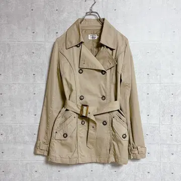 [마나] 트렌치코트 (M) 스프링 코트 면 100% 벨트 포함