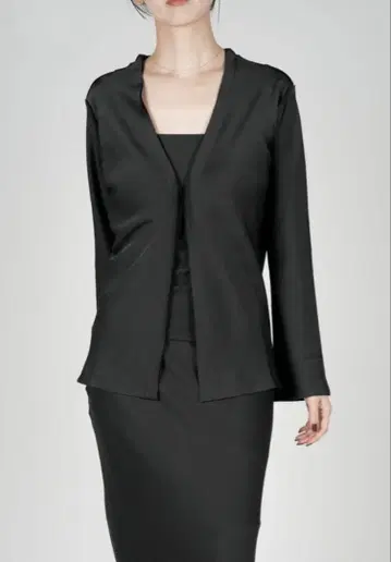 PHERE Caeli Reversible Cardigan BLACK