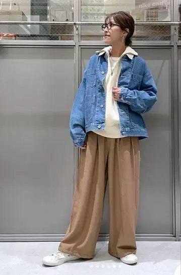 니코앤드 2턱 크루즈 페인터 팬츠