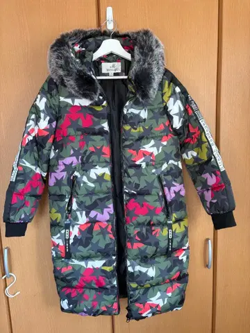MENGERZI 카모플라쥬 패턴 다운 자켓