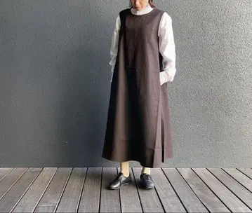 [ 무인양품 ] 기모 오버롤 스커트