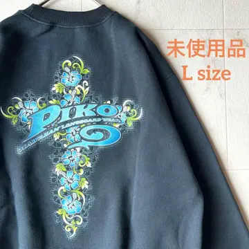 미사용품 레어 PIKO 맨투맨 하이비스커스 90s 00s y2k
