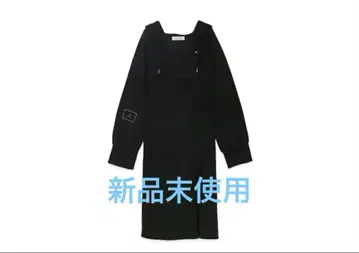 ANDMARY Nora 슬릿 드레스 'Black'