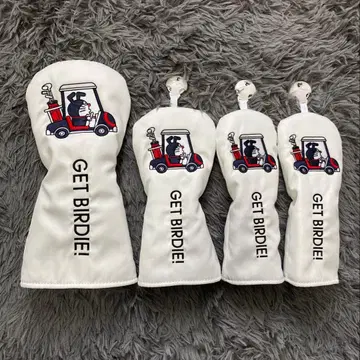 [새상품] 4세트 도라에몽 골프클럽 헤드커버 1+FW+UT+UT 화이트
