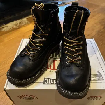 WHITES 블랙 워크 부츠 7.5E