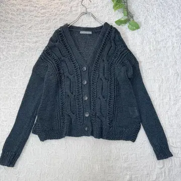 theory luxe*그린 가디건*뜨개질*L