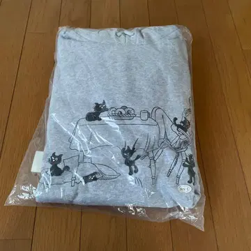 키요 고양이 풀오버 후드티 남성용