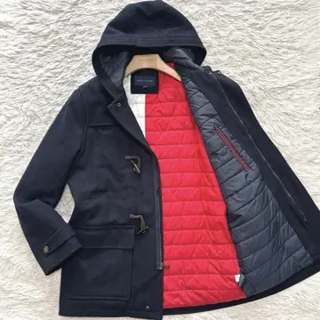 새상품급 타미힐피거 충전솜 울 더플 코트 멋진 안감 울트라 웜 XL 상당