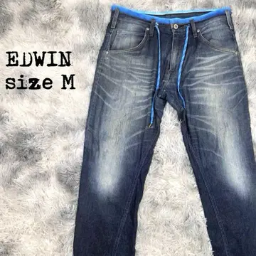 EDWIN 에드윈 데님 팬츠 인디고 스트레치 청바지 루즈핏
