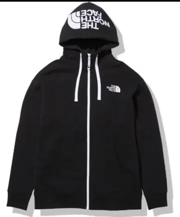 THE NORTH FACE 블랙 후드티 풀 집업 L