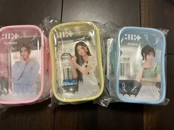 ILLIT 아이릿 립스틱 파우치 투명 파우치 3종 세트 인형뽑기 경품