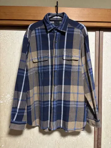 BLACK LABEL 뉴에라 플란넬 셔츠 시게모리 사토미 착용 브라운 M