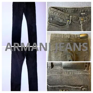 ARMANI JEANS 스트레치 블랙 데님 31인치