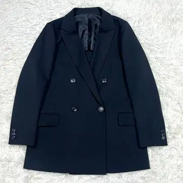 컨디션 최상 수트 컴퍼니 더블 브레스트 테일러드 자켓 블랙 루즈핏