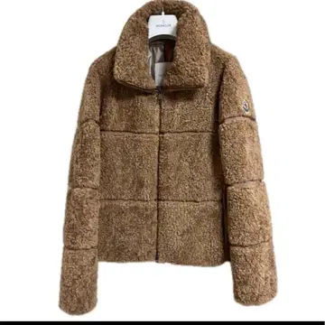 MONCLER 보아 다운 자켓 브라운