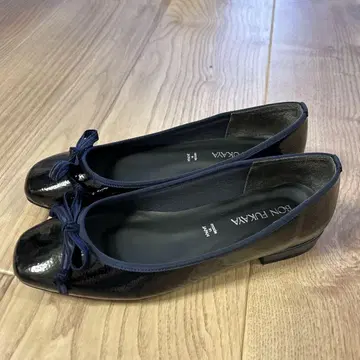 BON FUKAYA 블랙 플랫슈즈