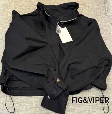 [ 미사용 새상품 ] FIG&VIPER 숏 기장 아우터 후드티 블랙
