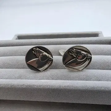 GEORG JENSEN 커프스 63 실버 925 호스 말
