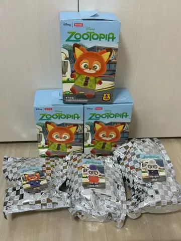 Disney Zootopia 닉 와일드 피규어 3세트